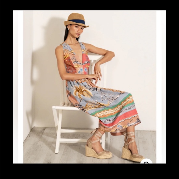 Ranna Gill Dresses & Skirts - NWT Ranna Gill Midi Dress Linen XS